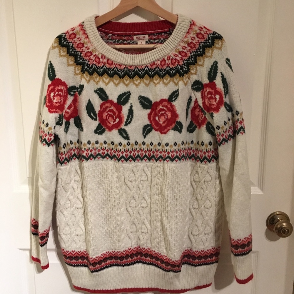 A medium cozy sweater